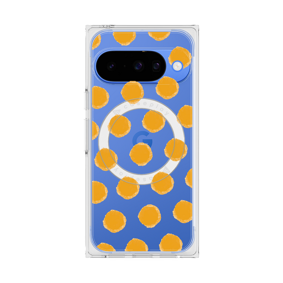 Premium Square Case with Pixelsnap［ Original - Favorite Color Polka Dots - Orange ］