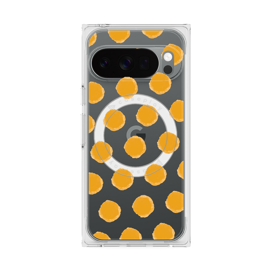 Premium Square Case with Pixelsnap［ Original - Favorite Color Polka Dots - Orange ］