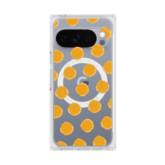 Premium Square Case with Pixelsnap［ Original - Favorite Color Polka Dots - Orange ］