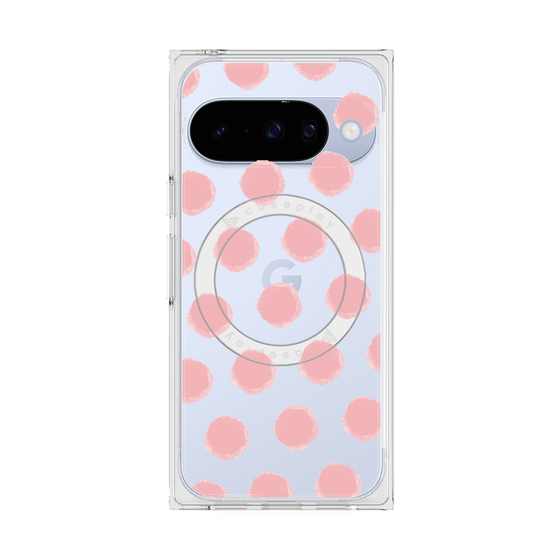 Premium Square Case with Pixelsnap［ Original - Favorite Color Polka Dots - Pink ］