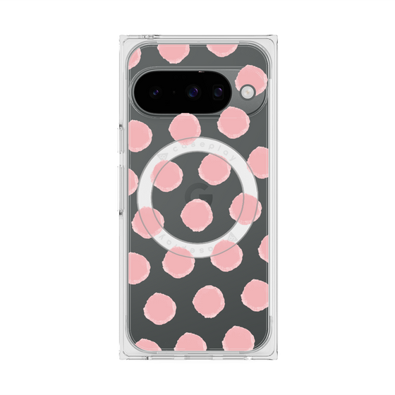 Premium Square Case with Pixelsnap［ Original - Favorite Color Polka Dots - Pink ］