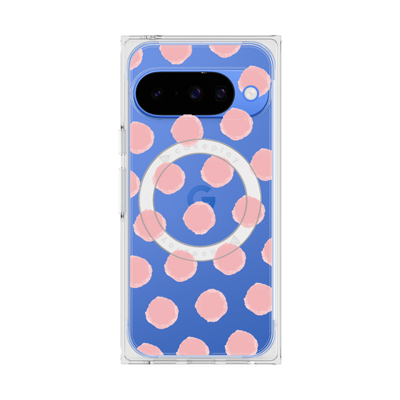 Premium Square Case with Pixelsnap［ Original - Favorite Color Polka Dots - Pink ］
