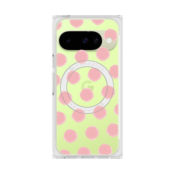 Premium Square Case with Pixelsnap［ Original - Favorite Color Polka Dots - Pink ］