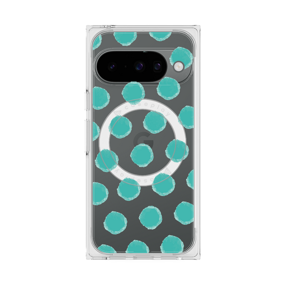 Premium Square Case with Pixelsnap［ Original - Favorite Color Polka Dots - Green ］