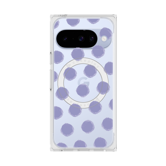 Premium Square Case with Pixelsnap［ Original - Favorite Color Polka Dots - Purple ］