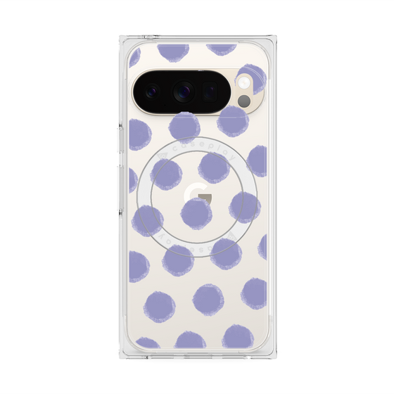 Premium Square Case with Pixelsnap［ Original - Favorite Color Polka Dots - Purple ］
