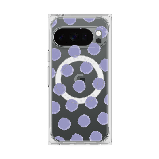 Premium Square Case with Pixelsnap［ Original - Favorite Color Polka Dots - Purple ］