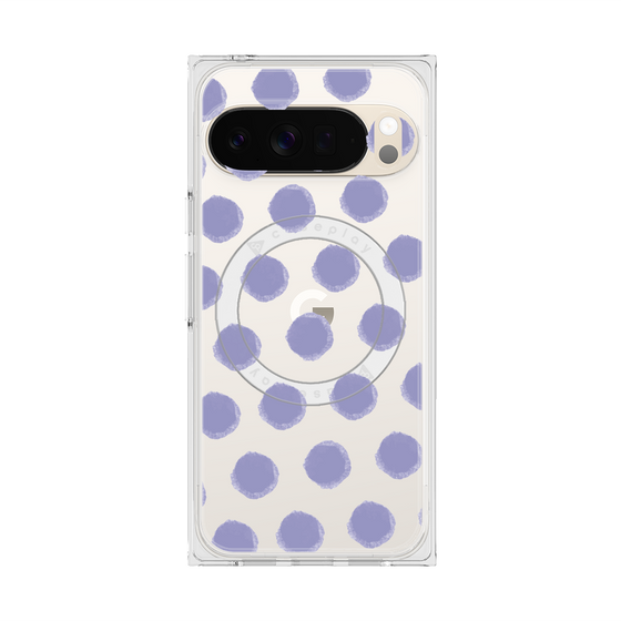 Premium Square Case with Pixelsnap［ Original - Favorite Color Polka Dots - Purple ］