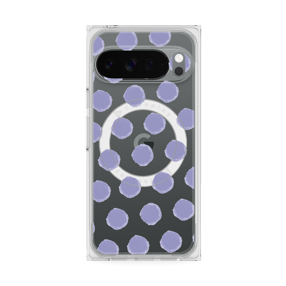 Premium Square Case with Pixelsnap［ Original - Favorite Color Polka Dots - Purple ］