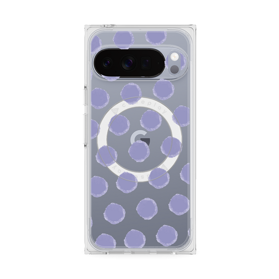 Premium Square Case with Pixelsnap［ Original - Favorite Color Polka Dots - Purple ］