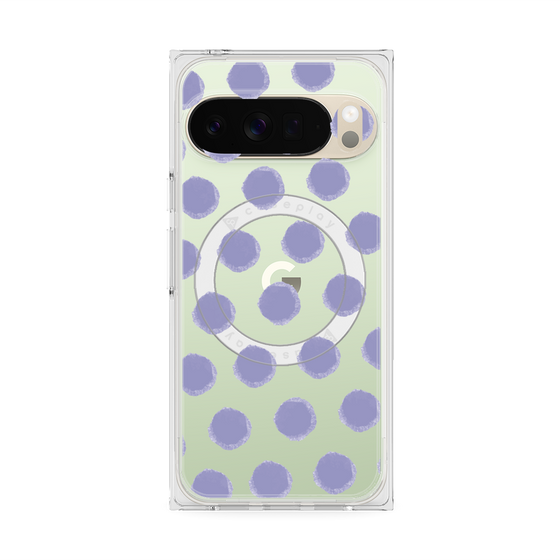 Premium Square Case with Pixelsnap［ Original - Favorite Color Polka Dots - Purple ］
