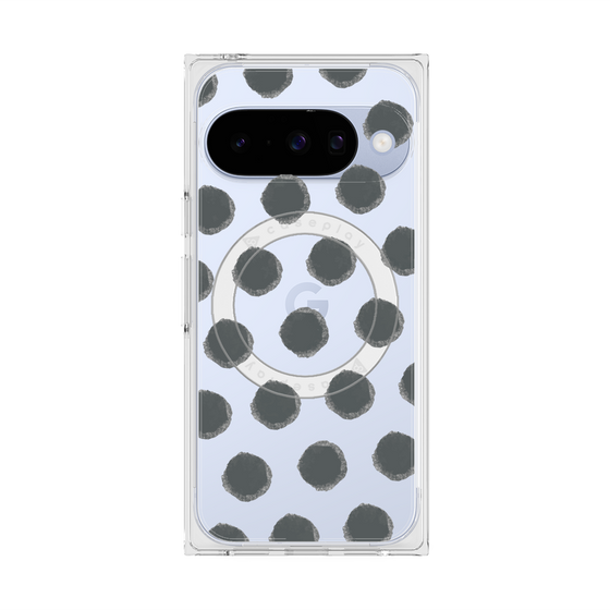 Premium Square Case with Pixelsnap［ Original - Favorite Color Polka Dots - Black ］