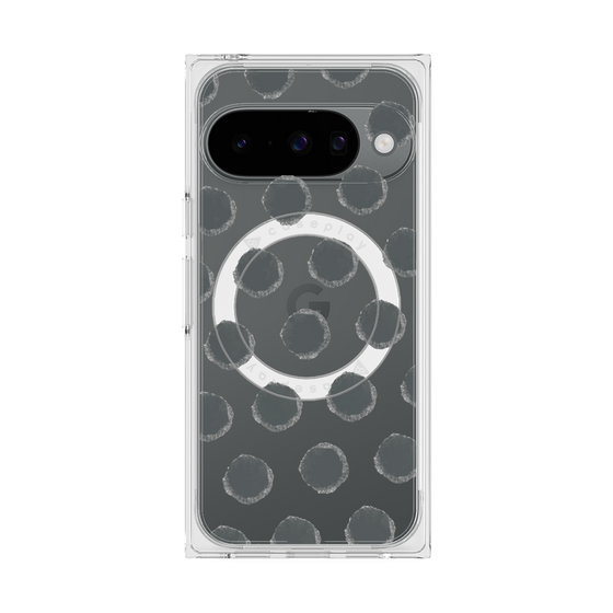 Premium Square Case with Pixelsnap［ Original - Favorite Color Polka Dots - Black ］