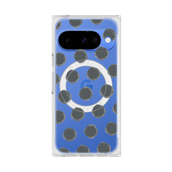 Premium Square Case with Pixelsnap［ Original - Favorite Color Polka Dots - Black ］