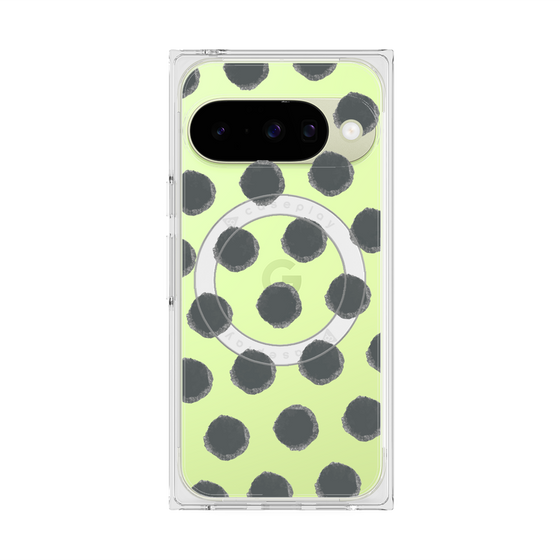 Premium Square Case with Pixelsnap［ Original - Favorite Color Polka Dots - Black ］
