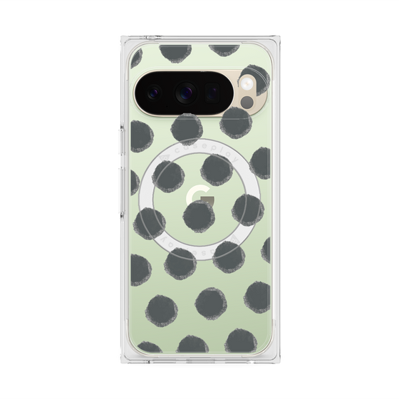 Premium Square Case with Pixelsnap［ Original - Favorite Color Polka Dots - Black ］