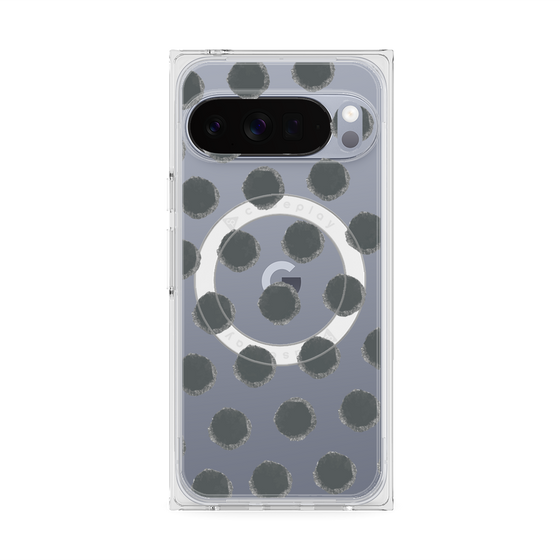 Premium Square Case with Pixelsnap［ Original - Favorite Color Polka Dots - Black ］