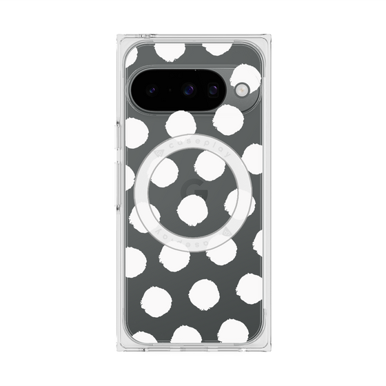 Premium Square Case with Pixelsnap［ Original - Favorite Color Polka Dots - White ］