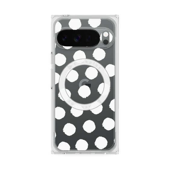 Premium Square Case with Pixelsnap［ Original - Favorite Color Polka Dots - White ］
