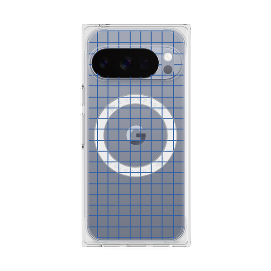 Premium Square Case with Pixelsnap［ Original - Favorite Color Check - Blue ］