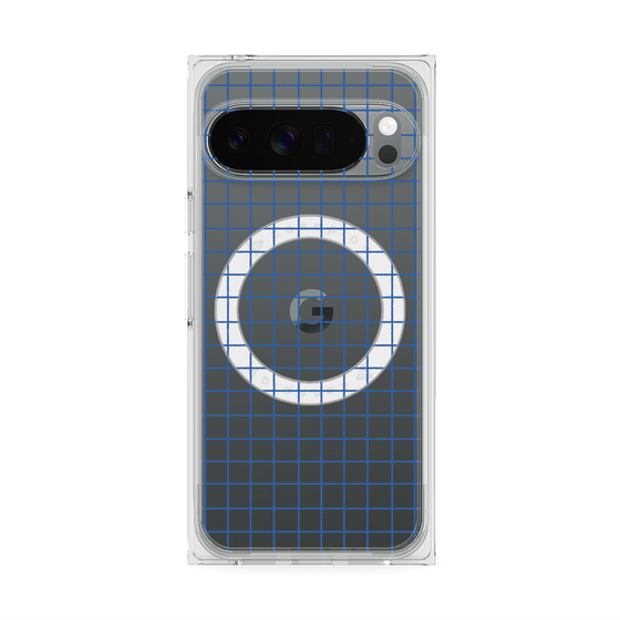 Premium Square Case with Pixelsnap［ Original - Favorite Color Check - Blue ］