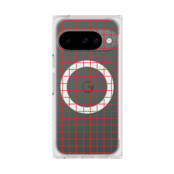 Premium Square Case with Pixelsnap［ Original - Favorite Color Check - Red ］