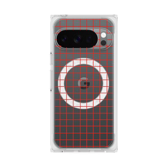 Premium Square Case with Pixelsnap［ Original - Favorite Color Check - Red ］