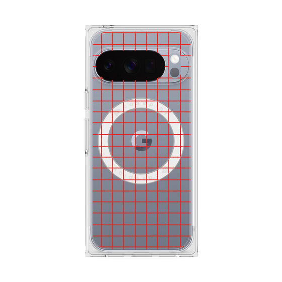 Premium Square Case with Pixelsnap［ Original - Favorite Color Check - Red ］