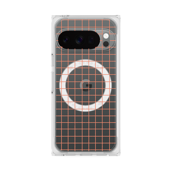 Premium Square Case with Pixelsnap［ Original - Favorite Color Check - Orange ］