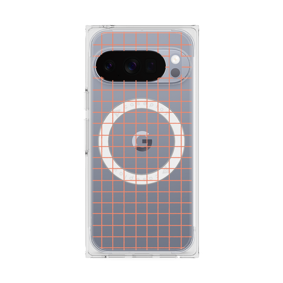 Premium Square Case with Pixelsnap［ Original - Favorite Color Check - Orange ］