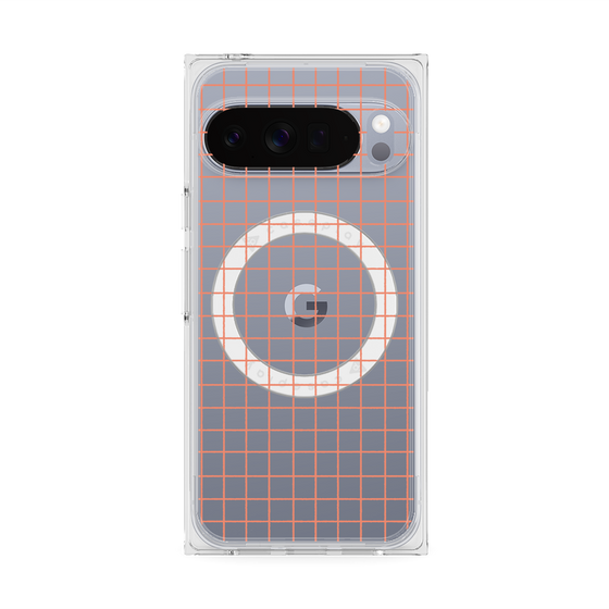 Premium Square Case with Pixelsnap［ Original - Favorite Color Check - Orange ］