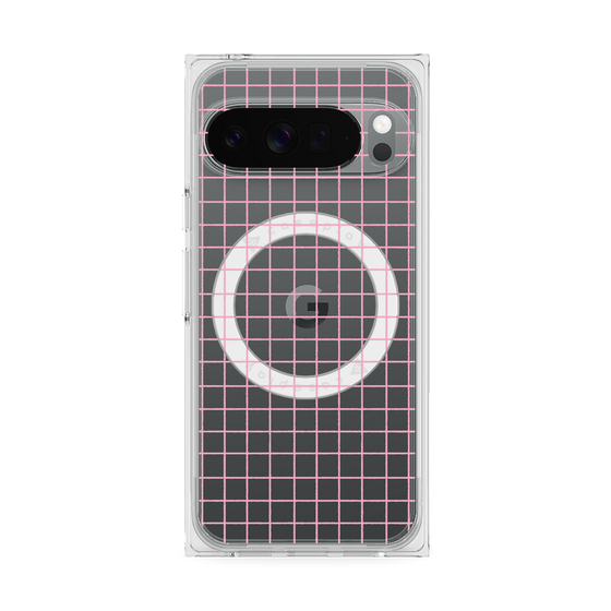 Premium Square Case with Pixelsnap［ Original - Favorite Color Check - Pink ］