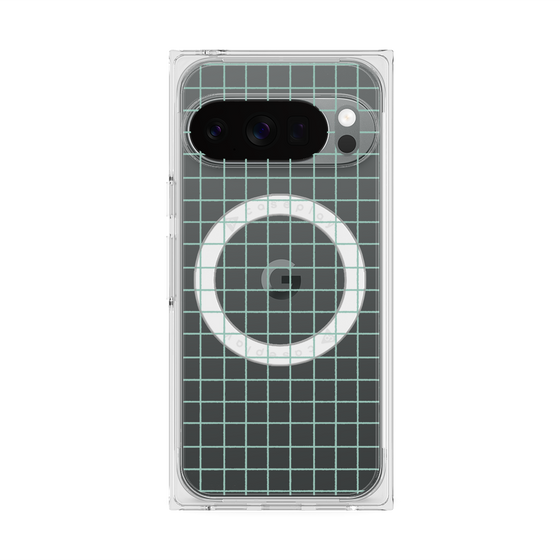 Premium Square Case with Pixelsnap［ Original - Favorite Color Check - Green ］