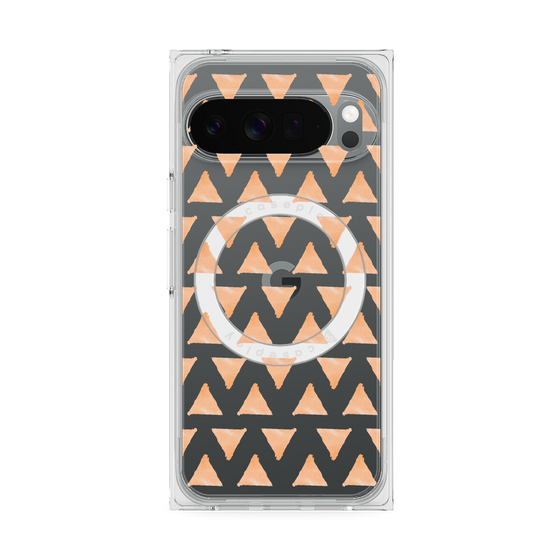 Premium Square Case with Pixelsnap［ Original - Favorite Color Triangle - Orange ］