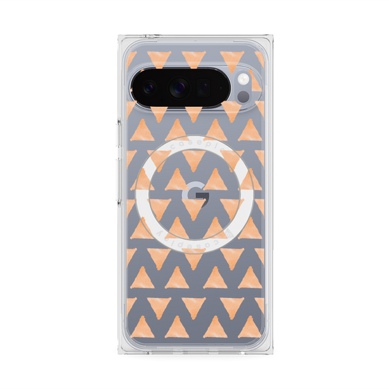 Premium Square Case with Pixelsnap［ Original - Favorite Color Triangle - Orange ］