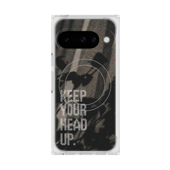 Premium Square Case with Pixelsnap［ Original - Dot Overlay - KEEP YOUR HEAD UP/B ］