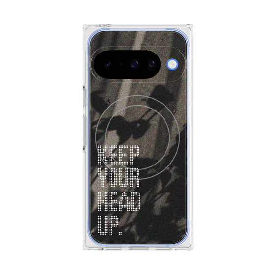 Premium Square Case with Pixelsnap［ Original - Dot Overlay - KEEP YOUR HEAD UP/B ］
