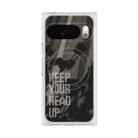 Premium Square Case with Pixelsnap［ Original - Dot Overlay - KEEP YOUR HEAD UP/B ］