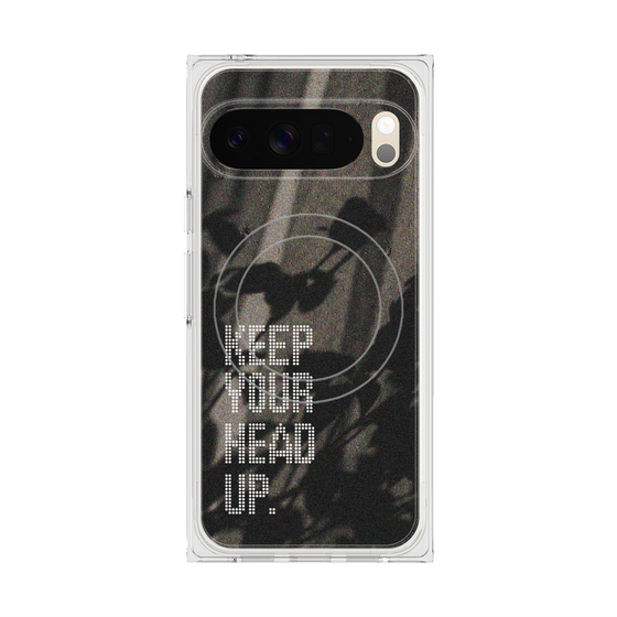 Premium Square Case with Pixelsnap［ Original - Dot Overlay - KEEP YOUR HEAD UP/B ］