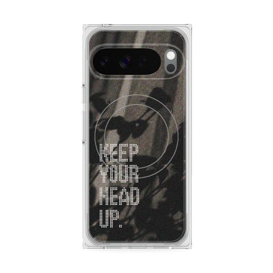 Premium Square Case with Pixelsnap［ Original - Dot Overlay - KEEP YOUR HEAD UP/B ］