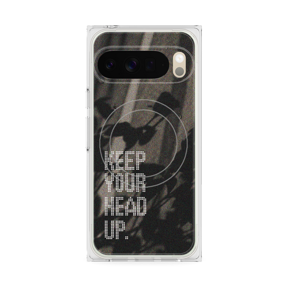 Premium Square Case with Pixelsnap［ Original - Dot Overlay - KEEP YOUR HEAD UP/B ］