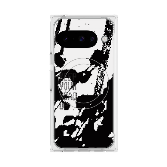 Premium Square Case with Pixelsnap［ Original - Dot Overlay - KEEP YOUR HEAD UP/C ］