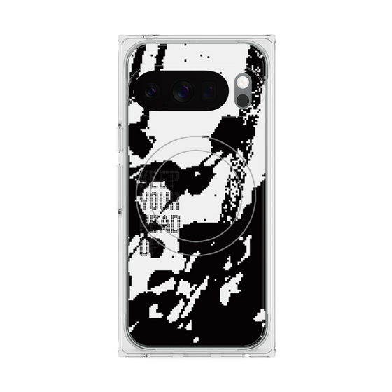 Premium Square Case with Pixelsnap［ Original - Dot Overlay - KEEP YOUR HEAD UP/C ］