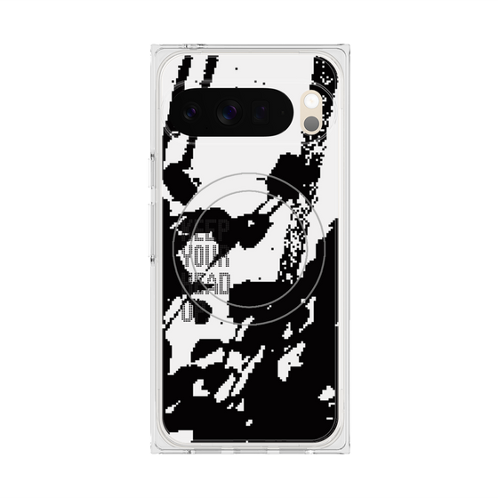 Premium Square Case with Pixelsnap［ Original - Dot Overlay - KEEP YOUR HEAD UP/C ］