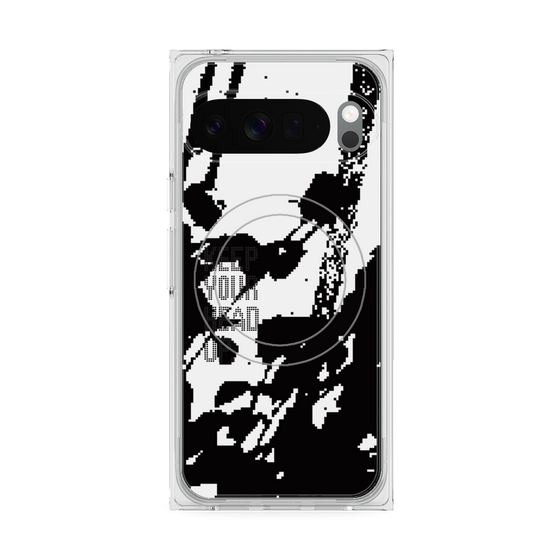 Premium Square Case with Pixelsnap［ Original - Dot Overlay - KEEP YOUR HEAD UP/C ］