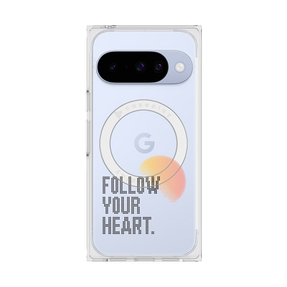 Premium Square Case with Pixelsnap［ Original - Dot Overlay - FOLLOW YOUR HEART/A ］