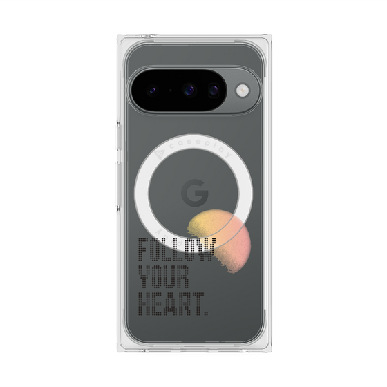 Premium Square Case with Pixelsnap［ Original - Dot Overlay - FOLLOW YOUR HEART/A ］