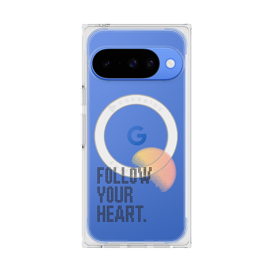 Premium Square Case with Pixelsnap［ Original - Dot Overlay - FOLLOW YOUR HEART/A ］