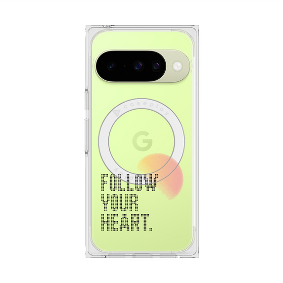 Premium Square Case with Pixelsnap［ Original - Dot Overlay - FOLLOW YOUR HEART/A ］
