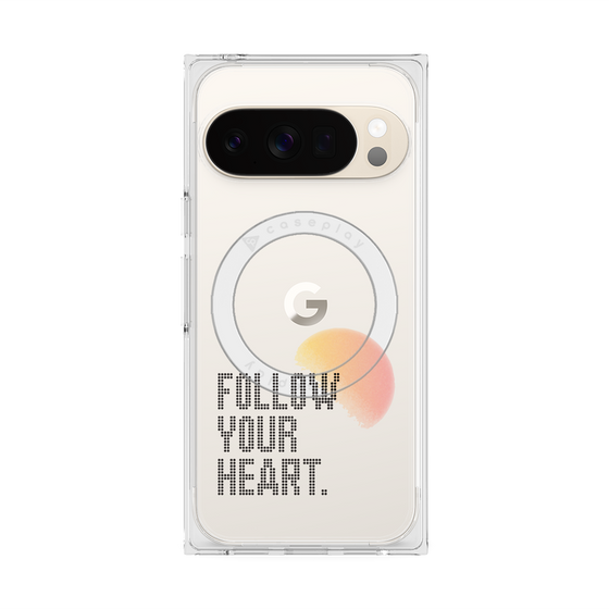 Premium Square Case with Pixelsnap［ Original - Dot Overlay - FOLLOW YOUR HEART/A ］